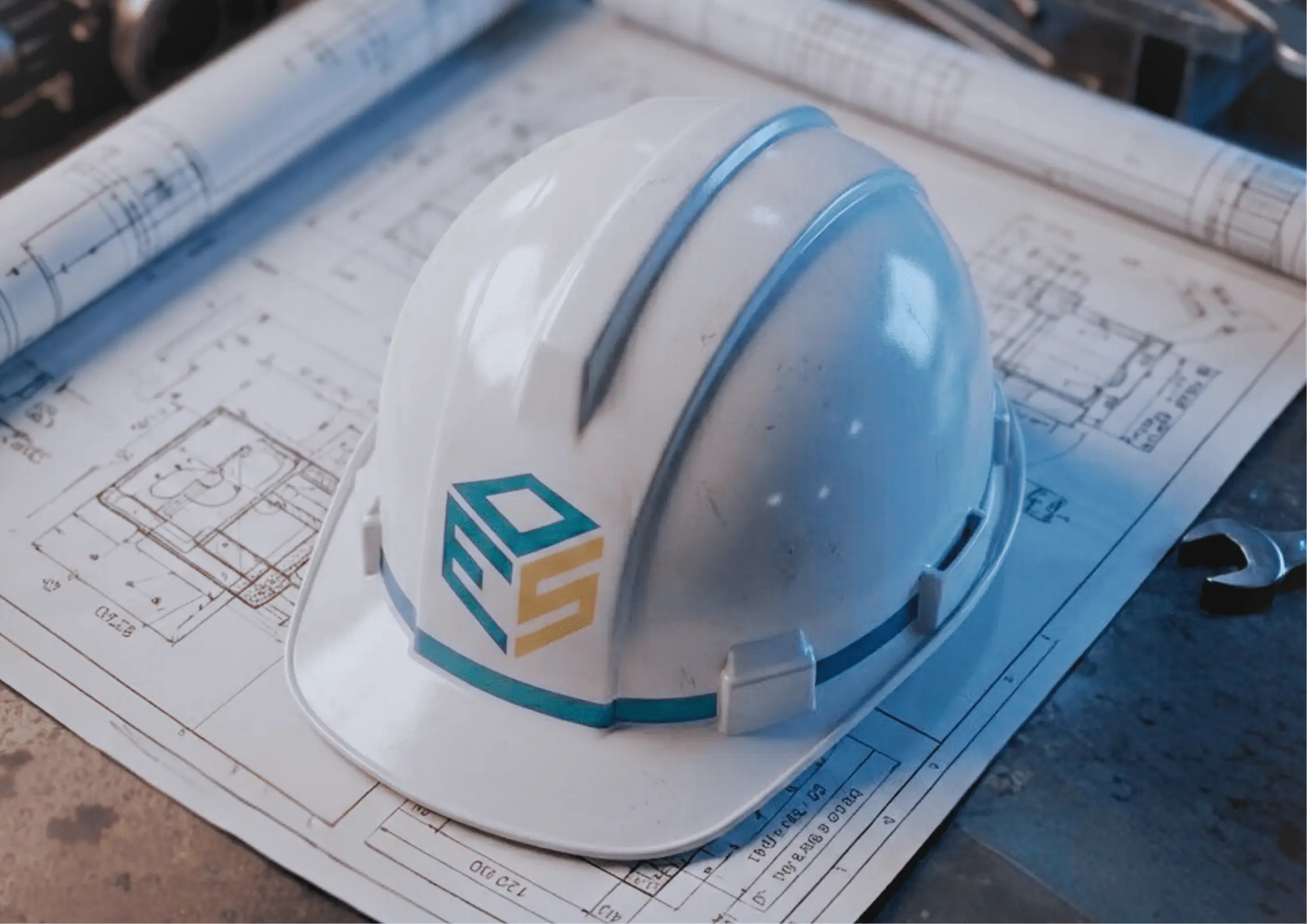 Onvert Engineering Hard Hat with logo