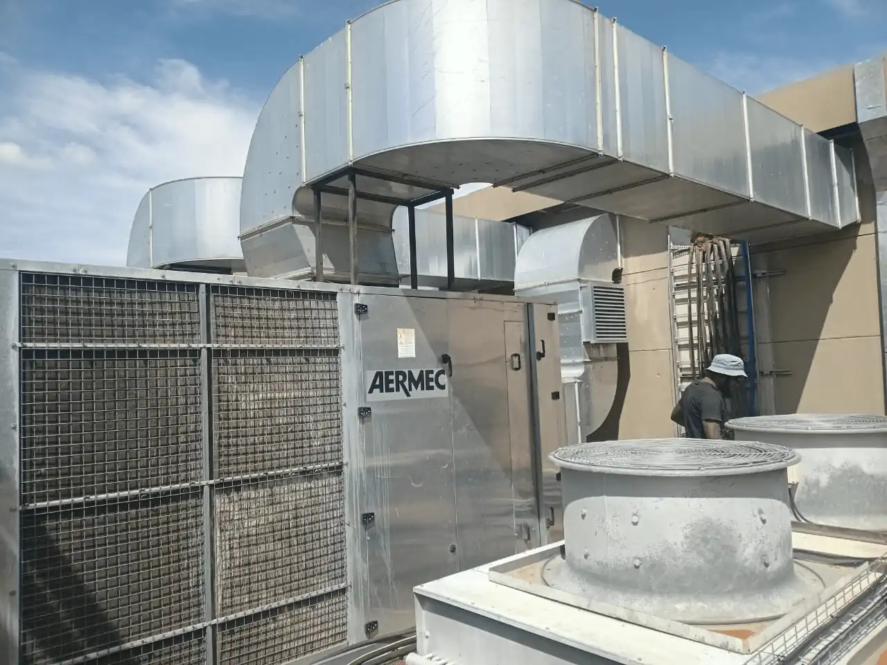 Ducted HVAC system installation for commercial property, Onvert Engineering Namibia