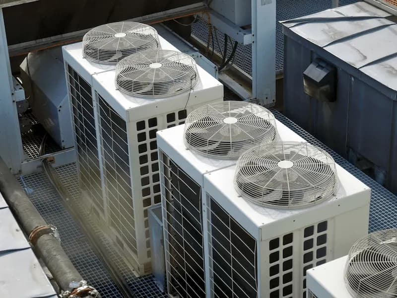 VRF/VRV multi-zone HVAC installation — commercial building