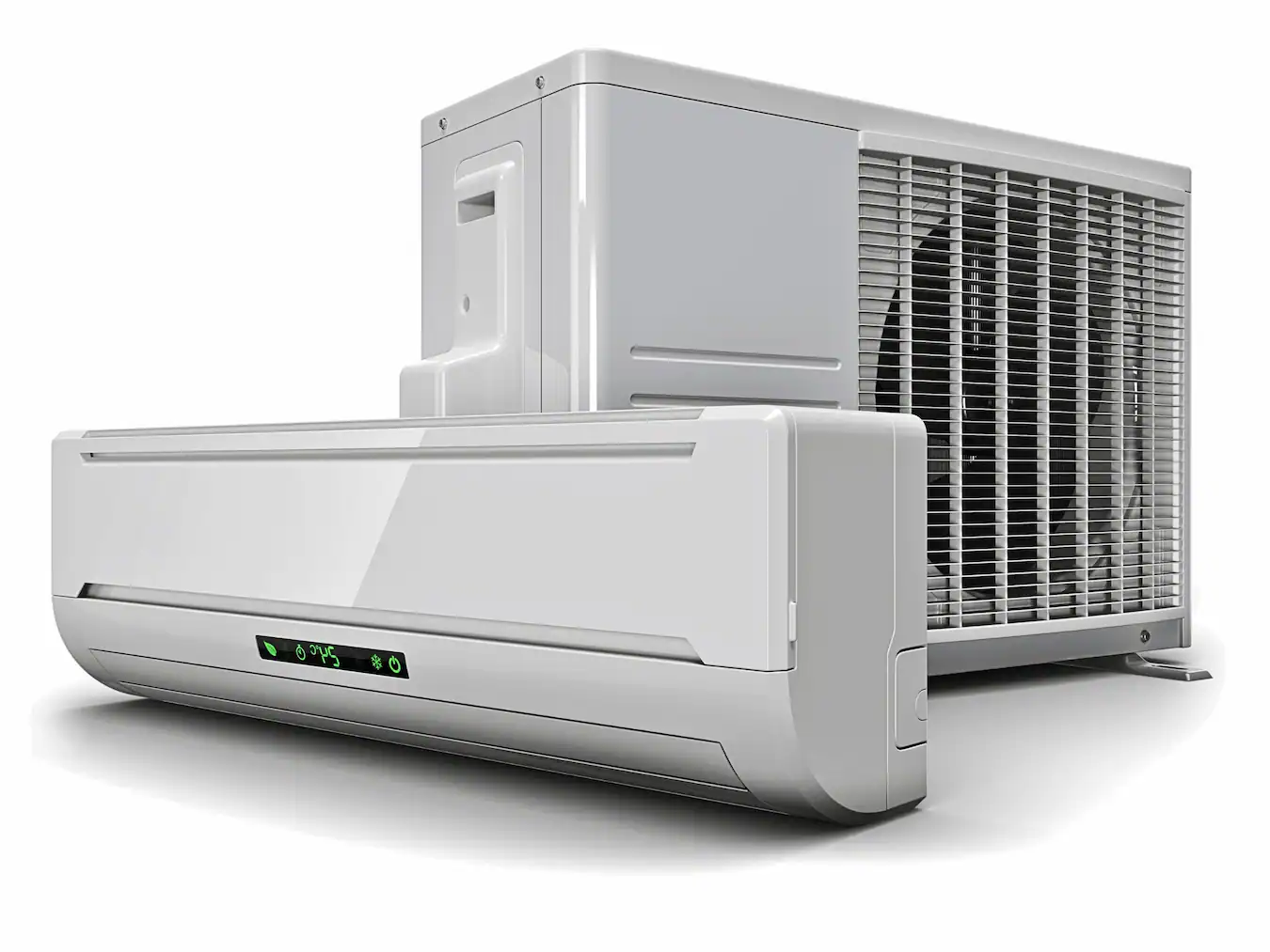 Wall-mounted split system air conditioner — residential installation