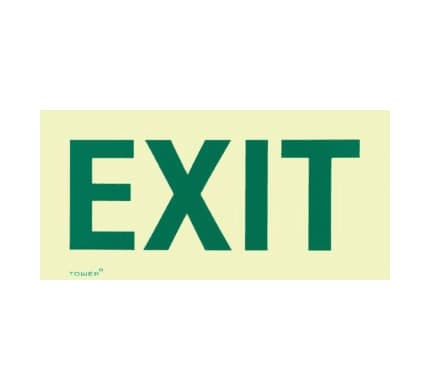 Photoluminescent Exit Sign